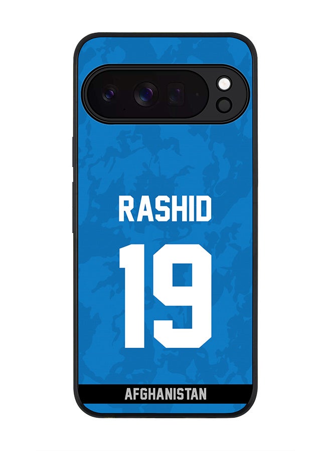 For Google Pixel 10 Pro XL Case,Slim fit Camera Protection, Shockproof Thin Phone cover  - Afghanistan Rashid Khan, Jersey No 19